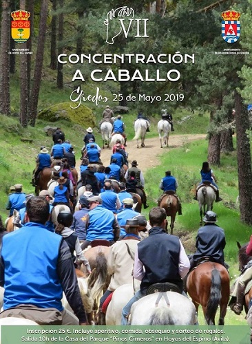 Cartel de la concentración a caballo en Gredos