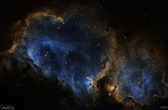 Nebulosa del Alma. IC 1844, Foto; Juan Díaz.