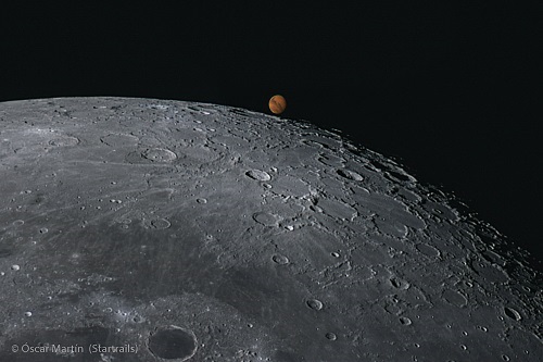Luna y Marte. Foto: Óscar Martín Mesonero.
