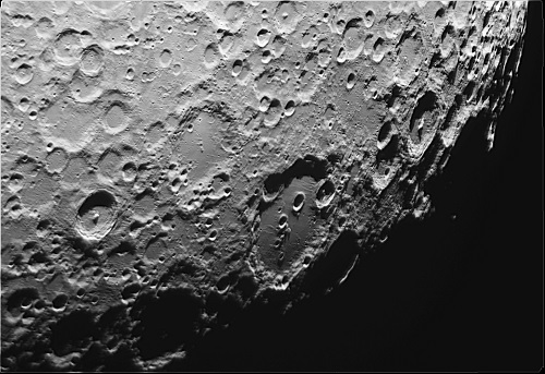 Superficie lunar. Foto: Juan Francisco Gil Gutiérrez.