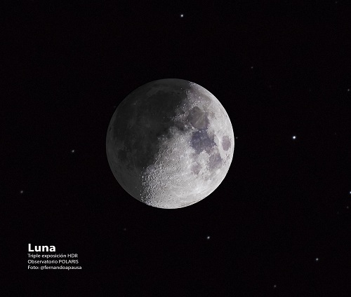 Luna en 3D. Foto: Fernando Apausa.