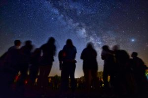 Observando la Vía Láctea.
