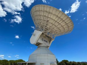 Radio antena de la red de espacio profundo de la ESA, en Cebreros.oto: Fernando Apausa.
