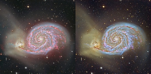 Leyenda y créditos de la imagen: Imagen de M51 y NGC 5195 en Canes Venatici, de la Galería de Fotos Documentales del Observatorio de Calar Alto ( Descubre / CAHA / OAUV / DSA ). Vicent Peris (OAUV/DSA/ PTeam ), Jack Harvey (DSA/ SSRO /PTeam), Steven Mazlin (DSA/SSRO), Carlos Sonnenstein ( Valkànik /DSA), Juan Conejero (DSA/PTeam). Procesada íntegramente con PixInsight 1.6.